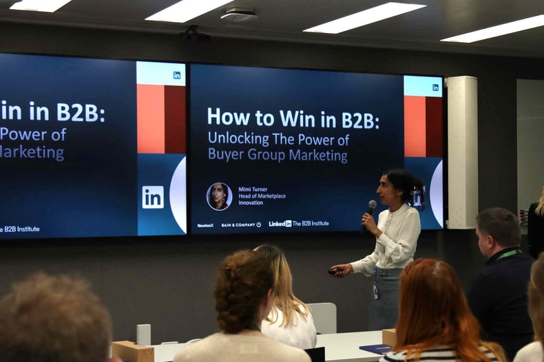 From Influence to Impact: LinkedIn Event by The Marketing Practice, Mimi Turner speaking